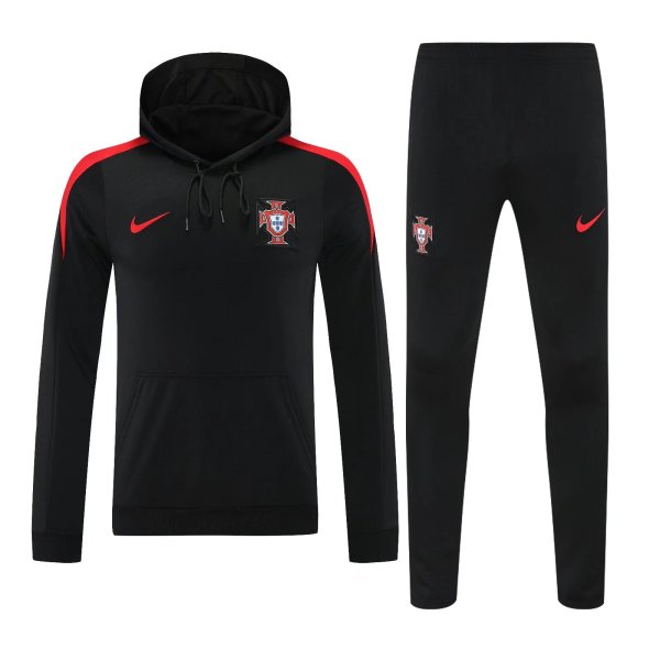 24/25 Portugal  Hooded Long Sleeved Black 1:1 Training suit