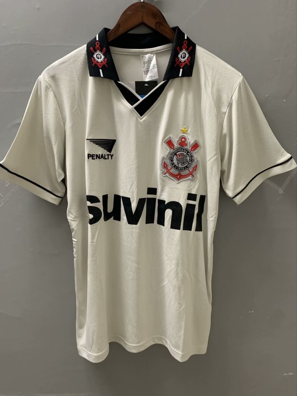 1996 Corinthians Home Fans Retro 1:1 Quality Soccer Jersey