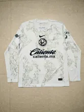 24/25 Club American Goalkeeper White Fans Long sleeve1:1 Quality Soccer Jersey