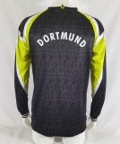 1995/1996 Dortmund Away Black Long Sleeve Fans Retro 1:1 Quality Soccer Jersey