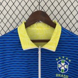 24/25 Brazil Double Sided Blue  Windbreaker