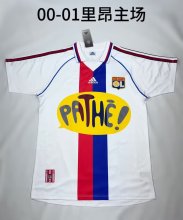 2000/2001 Lyon 2rd Home Fans Retro 1:1 Quality  Soccer Jersey