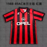 1988/1989 AC Milan Home Fans Retro 1:1 Quality Soccer Jersey