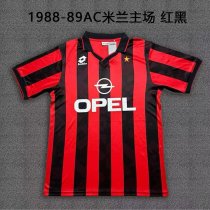 1988/1989 AC Milan Home Fans Retro 1:1 Quality Soccer Jersey