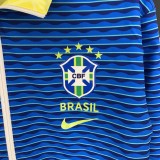 24/25 Brazil Double Sided Blue  Windbreaker