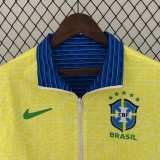 24/25 Brazil Double Sided Blue  Windbreaker