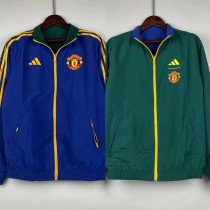 24/25 Manchester United  Reversible Blue Windbreaker 双面