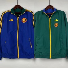 24/25 Manchester United  Reversible Blue Windbreaker 双面