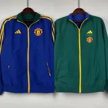 24/25 Manchester United  Reversible Blue Windbreaker 双面