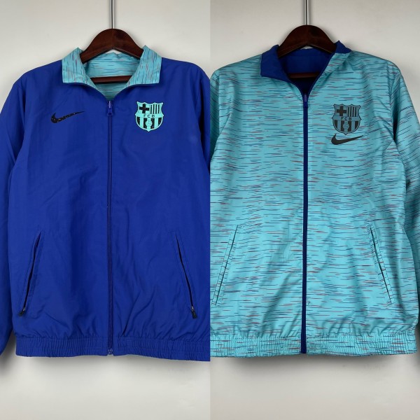24/25  Barcelona Double Sided Blue Windbreaker 双面