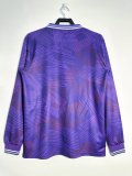 1992/1993 Fiorentina Home Blue Long Sleeve Fans Retro 1:1 Quality Soccer Jersey