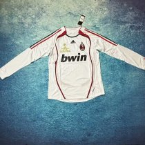 2006/2007 Real Madrid Away Long Sleeve Retro 1:1 Quality  Soccer Jersey