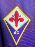 1992/1993 Fiorentina Home Blue Long Sleeve Fans Retro 1:1 Quality Soccer Jersey