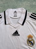 2008/2009 Real Madrid Home White Long Sleeve Retro 1:1 Quality Soccer Jersey