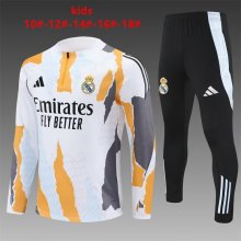 24/25 Real Madrid  White Kids  1:1 Quality Training Jersey
