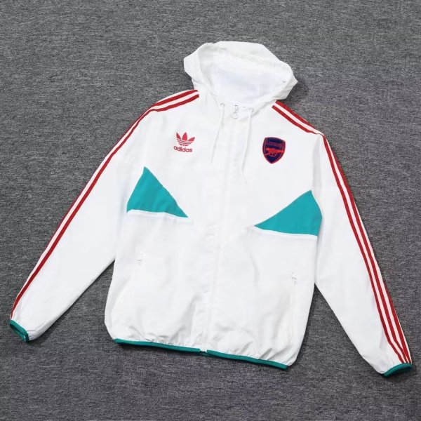 24/25 Arsenal White Windbreaker