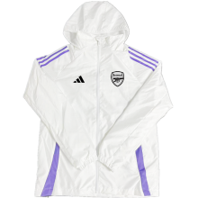 24/25 Arsenal White Windbreaker