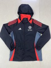 24/25  Manchester United  Black Windbreaker