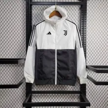 24/25 Juventus White And Black Windbreaker