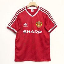 1986/1988 Manchester United Home Fans Retro 1:1 Quality  Soccer Jersey