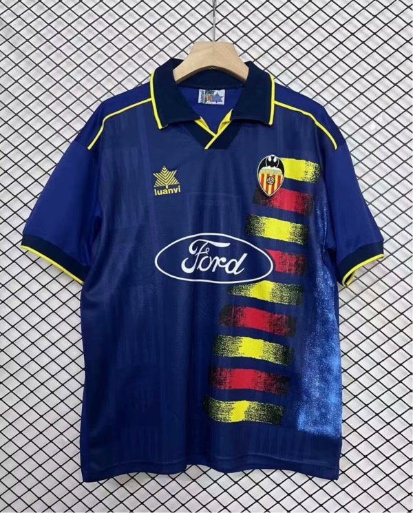 1996/1997 Valencia  Away Fans Retro 1:1 Quality  Soccer Jersey