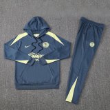 24/25 America Hooded Long Sleeved Blue 1:1 Training suit
