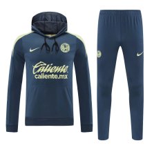 24/25 America Hooded Long Sleeved Blue 1:1 Training suit