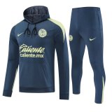24/25 America Hooded Long Sleeved Blue 1:1 Training suit
