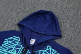 24/25 Brazil Hooded Long Sleeved Blue 1:1 Training suit