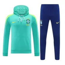 24/25 Brazil Hooded Long Sleeved Green 1:1 Training suit