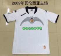 2009 Valencia Home Fans Retro 1:1 Quality  Soccer Jersey