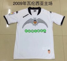 2009 Valencia Home Fans Retro 1:1 Quality  Soccer Jersey