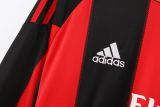 2010/2011 AC Milan Home Long Sleeve 1:1 Quality Retro Soccer Jersey