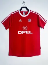 2001/2002 Bayern Home Red Fans Retro 1:1 Quality Soccer Jersey