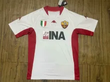 2001/2002 Roma Away Fans Retro 1:1  Quality Soccer Jersey