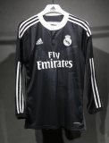 2014/2015  Real Madrid  Away  Black Long Sleeve Player Retro 1:1 Quality Soccer Jersey