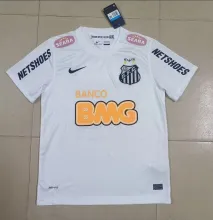 2012/2013  Santos  Home White Retro 1:1 Quality Soccer Jersey