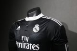 2014/2015  Real Madrid  Away  Black Long Sleeve Player Retro 1:1 Quality Soccer Jersey