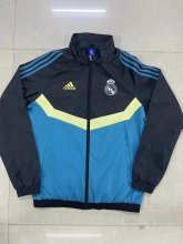 24/25  Real Madrid Blue Black Windbreaker