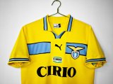 1998/1999 Lazio Third Yellow Retro Fans 1:1 Quality  Soccer Jersey
