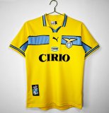 1998/1999 Lazio Third Yellow Retro Fans 1:1 Quality  Soccer Jersey