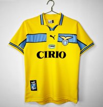 1998/1999 Lazio Third Yellow Retro Fans 1:1 Quality  Soccer Jersey