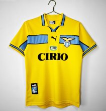 1998/1999 Lazio Third Yellow Retro Fans 1:1 Quality  Soccer Jersey