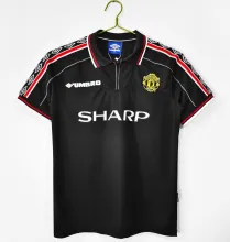 1998/1999 Manchester United Away Fans Retro 1:1 Quality Soccer Jersey