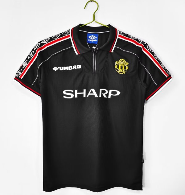 1998/1999 Manchester United Away Fans Retro 1:1 Quality Soccer Jersey