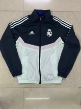 24/25  Real Madrid White Black Windbreaker