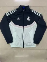 24/25  Real Madrid White Black Windbreaker