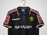 1998/1999 Manchester United Away Fans Retro 1:1 Quality Soccer Jersey