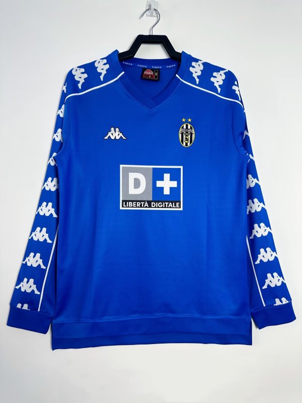 1999/2000 Juventus  Away  Long Sleeve Retro Fans 1:1 Quality Soccer Jersey