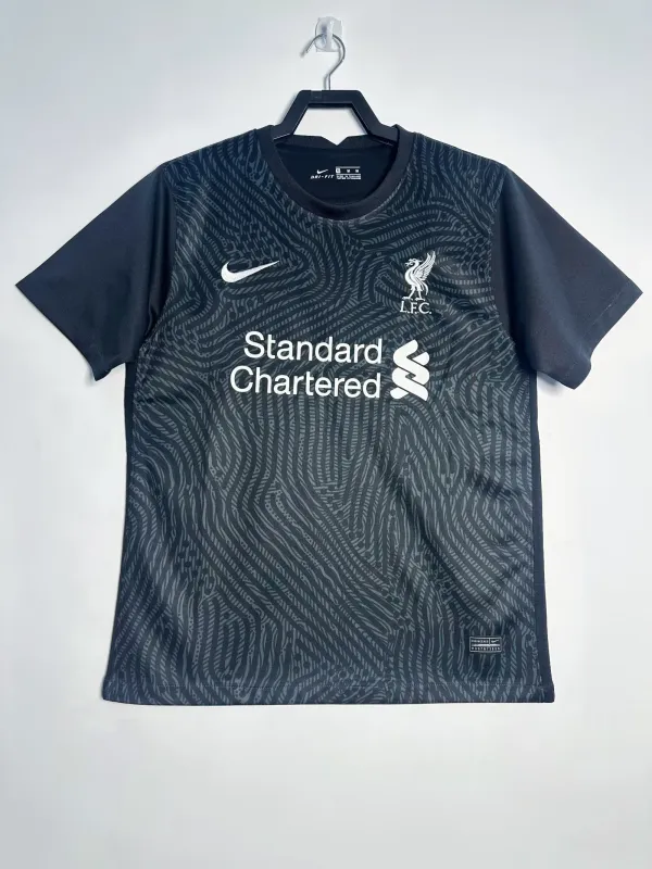 2020/2021 Liverpool Black Goalkeeper Fans Retro 1:1 Quality Soccer Jersey